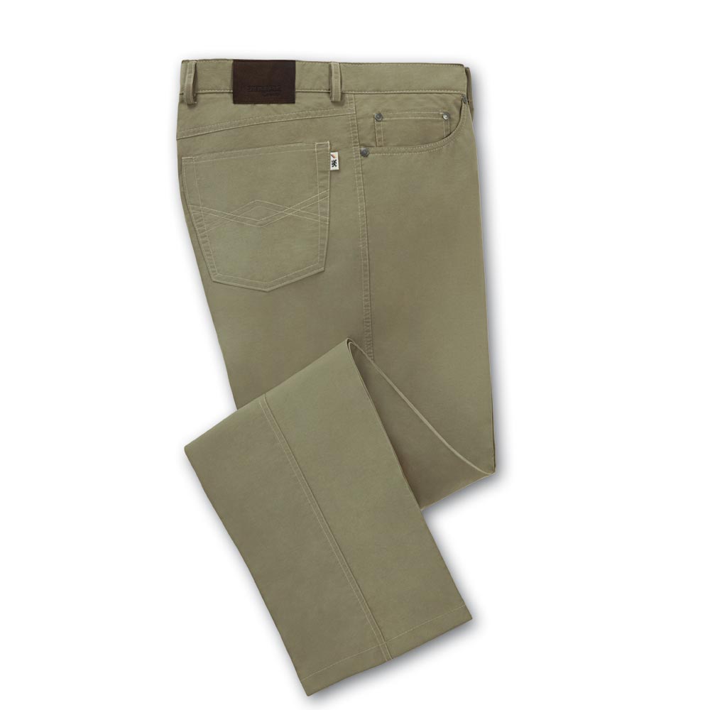 Steinberg Herren Stretch Hose Herrenhose Comfort Dehnbund Five Pocket oliv